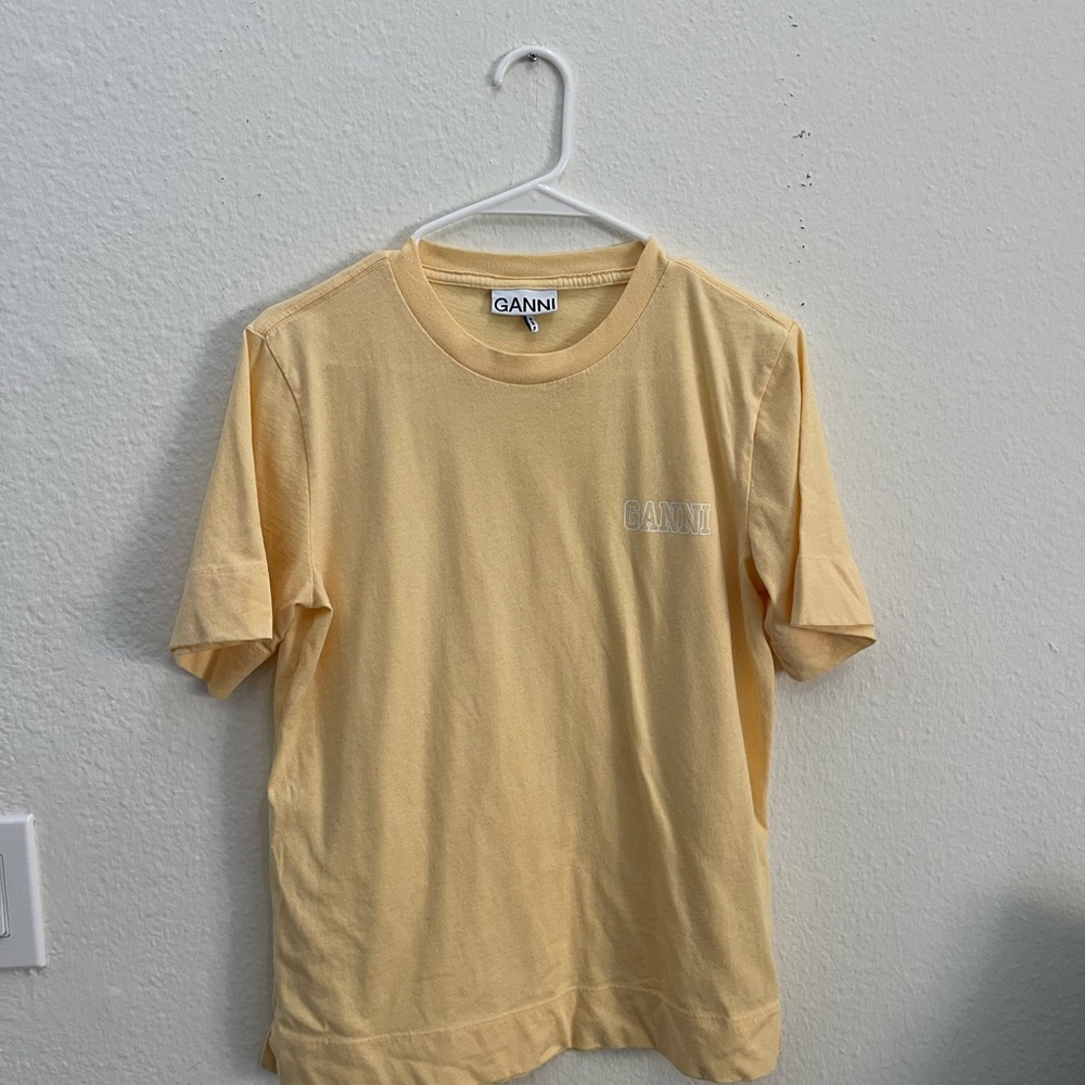GANNI Yellow T-Shirt